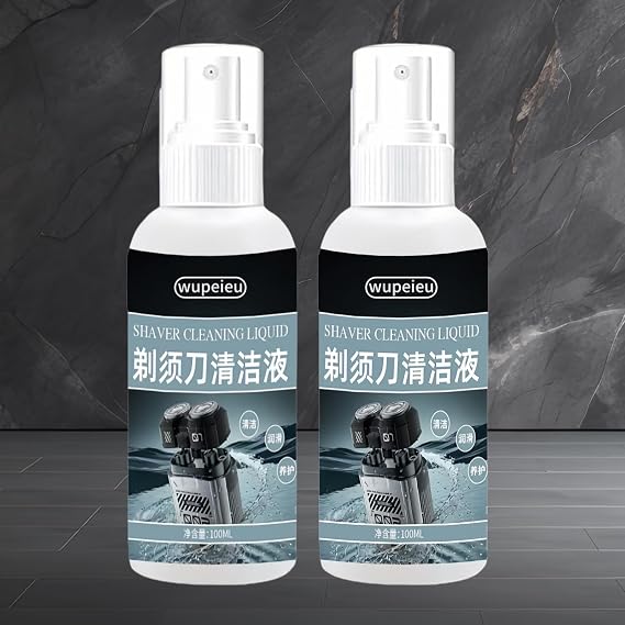 Razor Cleaning Liquid, Deep Cleaning, Removes Odors, Compatible With Hitachi All Series Electric Shavers, 100ml(2 pcs)