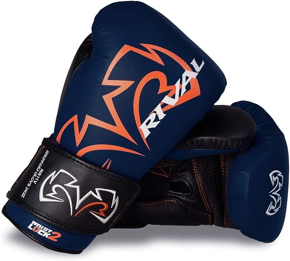 RIVAL Boxing Gloves RS11V Evolution Blue Workout Sparring Training Gloves (14oz)