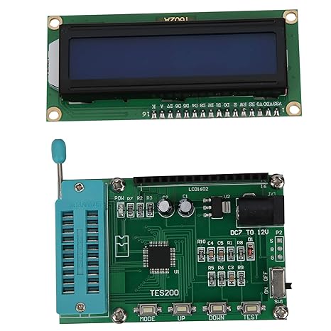 IC Tester Moudle, IC Test Clips Programmer Integrated Circuit Tester with LED Display for Test 74 Series and 40 Series Digital Integration, Multi Functional Transistor