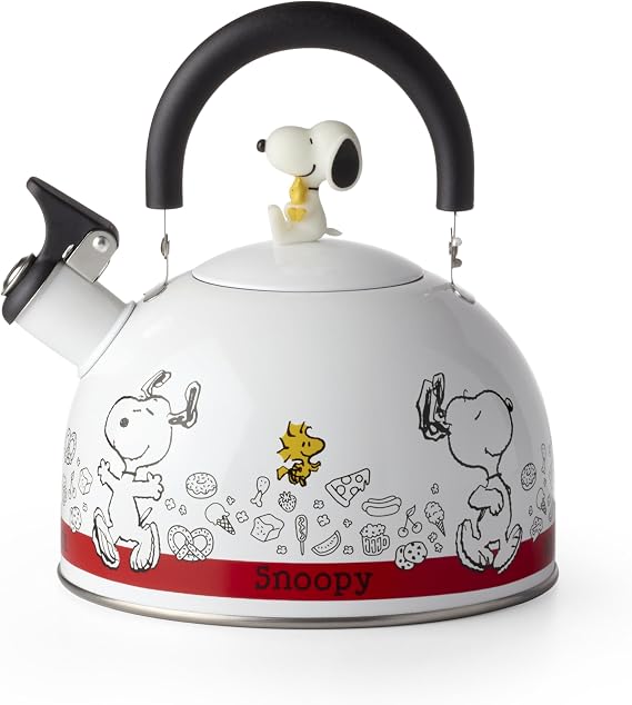 Lenox Chef Snoopy Enamelware Tea Kettle, 84.5oz