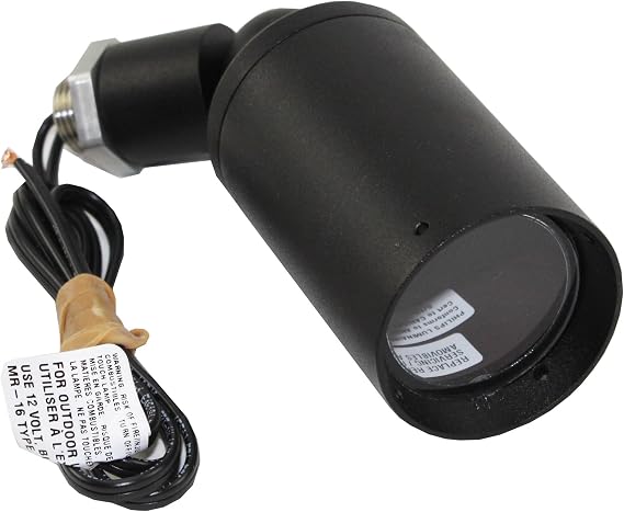 Lighting MA5-ALS7 Low-Voltage Aluminum Landscape Accent Light Fixture, 20W MR16, Black