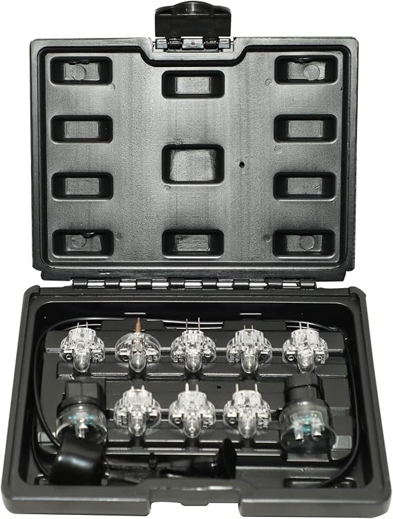 DPTOOL Fuel Injector Noid Light Test Kit Noid Lites IAC Tester | Compatible with GM PFI/TBI/SCPI/Multec2 Replacement for Ford TBI Compatible with Bosch2/PFI with Extension