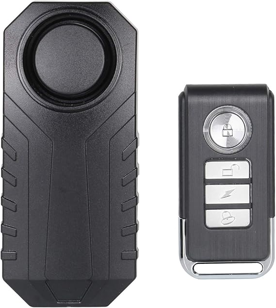 Bicycle Alarm, Anti-Theft for Bike Motorcycle Car Vehicles with Remote Control, 113 db Super Loud (Pack of 1)