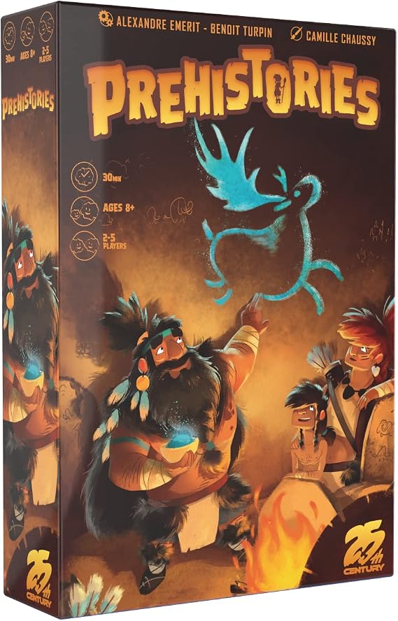 25th Century Games Prehistories, A Family Board Game for 2 to 5 Players