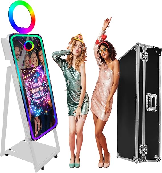 40" Mirror Photo Booth Selfie Led Frame Portable Touch Screen