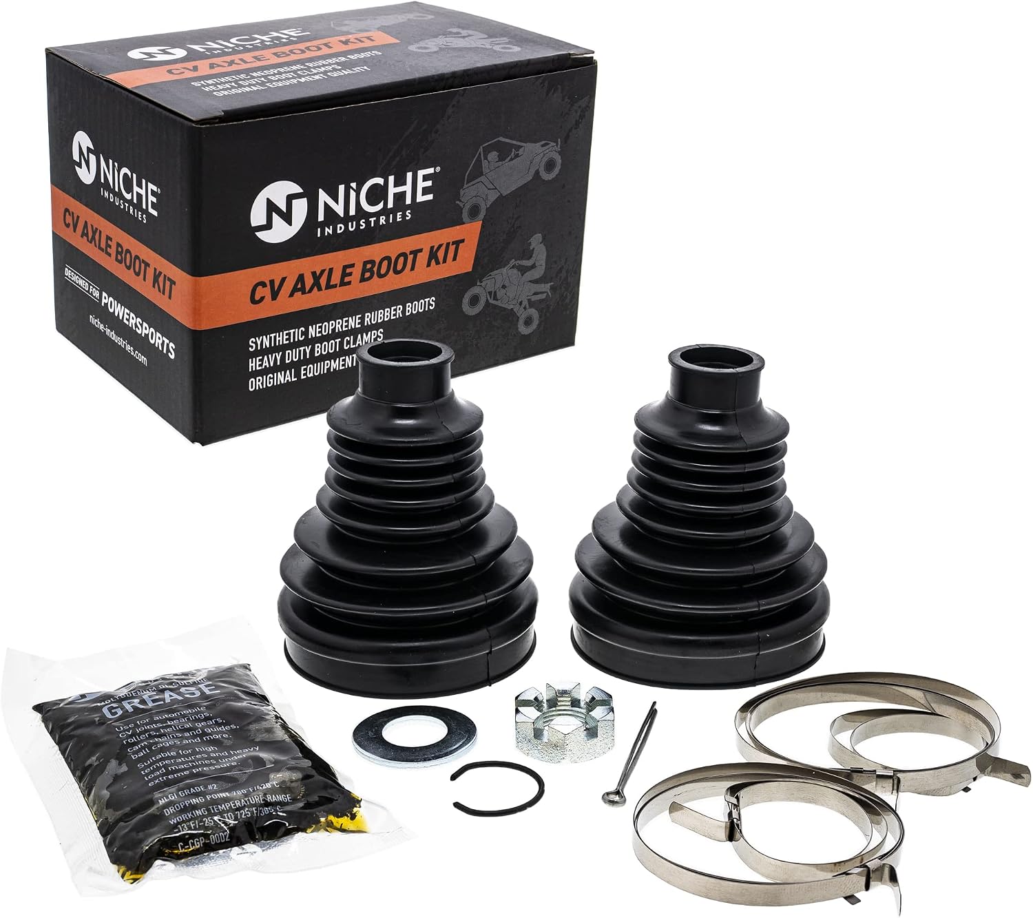NICHE Rear CV Axle Boot Kit For Polaris 2203336 Sportsman 550 XP 850 ATV