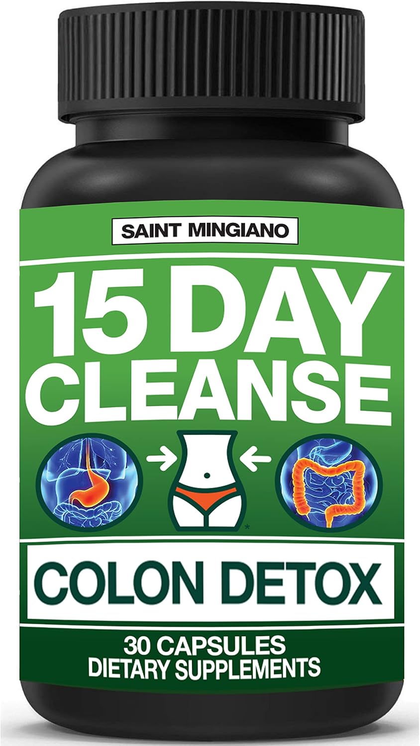 15 Day Cleanse | Colon Detox with Natural Laxative for Constipation & Bloating. 30 Pills to Detoxify & Boost Energy | Extra-Strength Senna Leaf Supplements | Strong for Some People