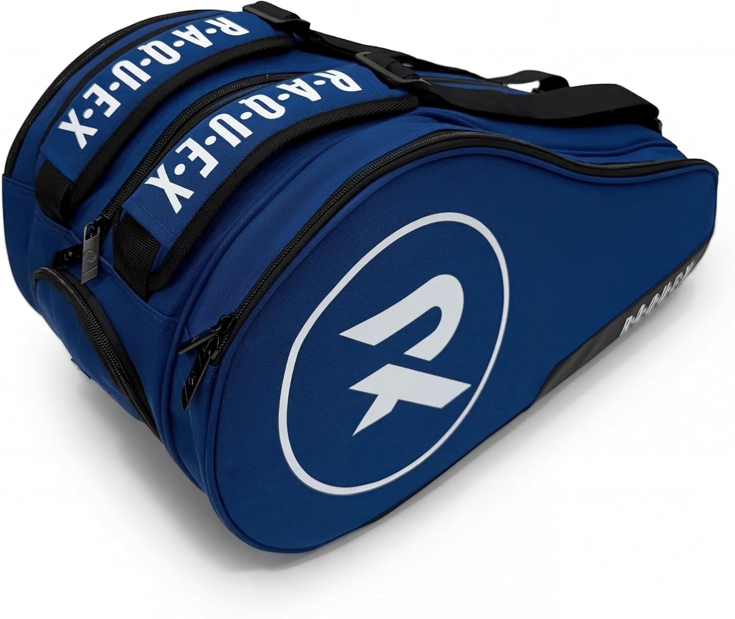Raquex Engage 2 Padel Racket Bag (Black or Blue) – Carry Handle + Twin Shoulder Straps (Backpack Style) - Thermal Lining, Shoe Compartment, Central Storage