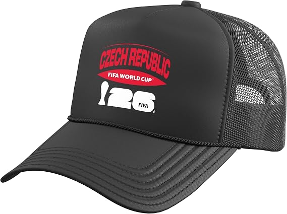 FIFA World CUP26 Czech Republic Trucker Hat with Adjustable Mesh Back