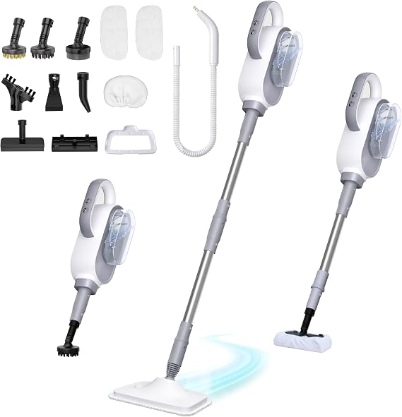 13-in-1 Steam Mop, Powerful Handheld Steam Cleaner with 13 Accessories