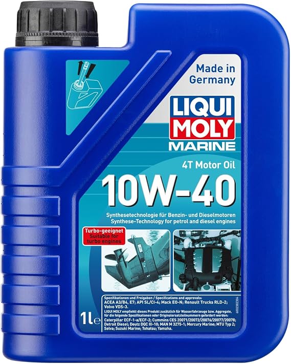 Liqui Moly Marine 4T Motor Yağı 10W-40 1 Litre Otomotiv Bakım Ürünü