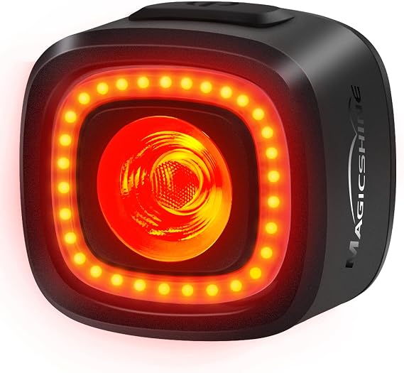 Magicshine SEEMEE 150 Bike Lights - 150 Lumens, Smart Brake Sensor Rear Light, 1500m Viewable Range, 260 Visibility, Type-C Rechargeable, IPX6 Waterproof, Perfect for Urban Riding and Daily Commuting