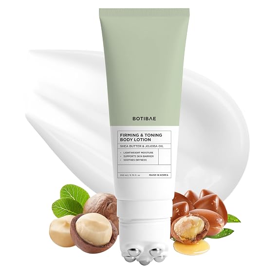 Firming Body Lotion For Dry Skin Dermatologist Tested, Anti Aging Korean Skin Care Shea Butter & Jojoba Oil For Deep Moisture And Hydration Vegan, Clean Beauty, Cruelty Free 6.76 Fl Oz