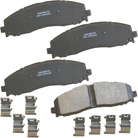 Bendix Premium SBM1691 Semi-Metallic Rear Brake Pads for Ford F-250 Super Duty 2022-2013, F-250 Super Duty 2024, F-350 2016-2013, F-350 Super Duty 2022-2013, F-450 Super Duty 2015-2013