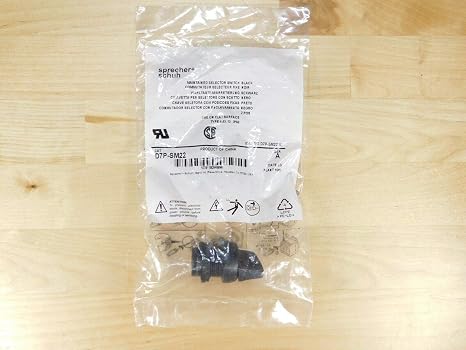 SPRECHER & SCHUH D7P-SM22 2 Position, IP66, MAINTAINED, SELECTOR Switch, USE ON Flat Surface