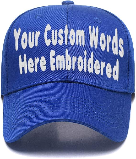 Custom Embroidered Baseball Hat Personalized Adjustable Cowboy Cap Add Your Text