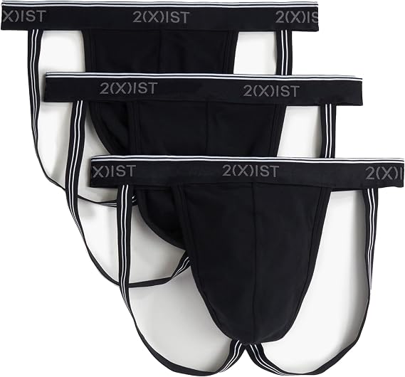 2(X)IST Men's Cotton Stretch Jock Strap 3-pack Jock Strap