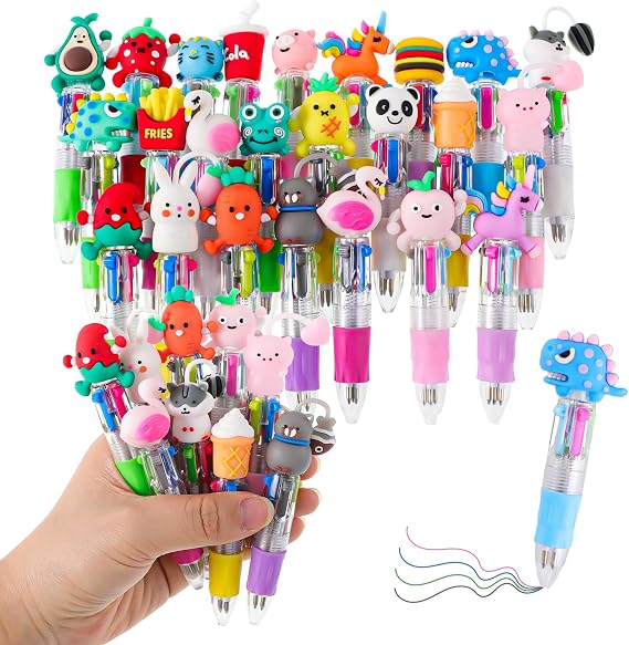Pack of 24 4-in-1 Retractable Ballpoint Pens School Gifts