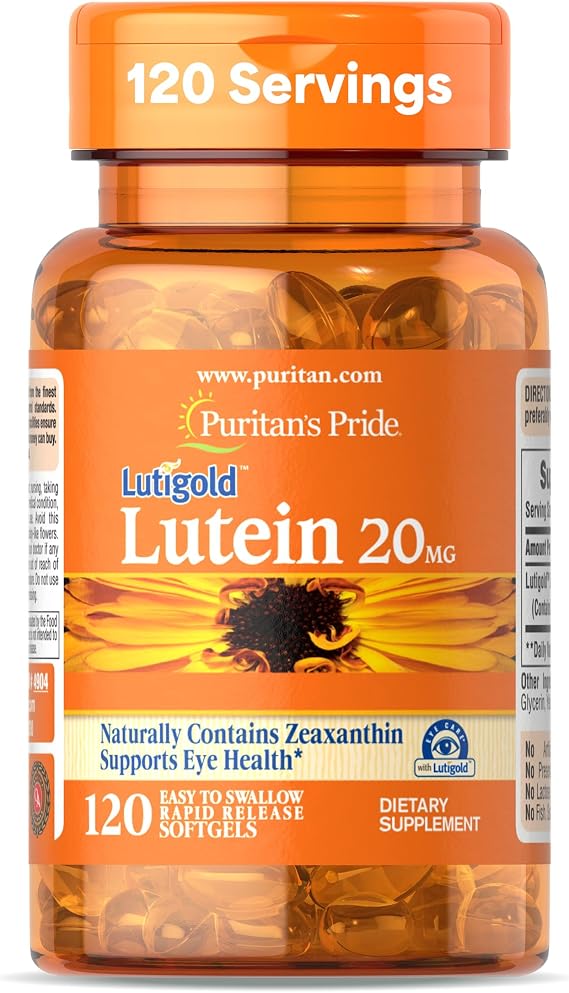 Puritan's Pride Premium LutigoldTM Lutein Carotenoid 20mg with Zeaxanthin