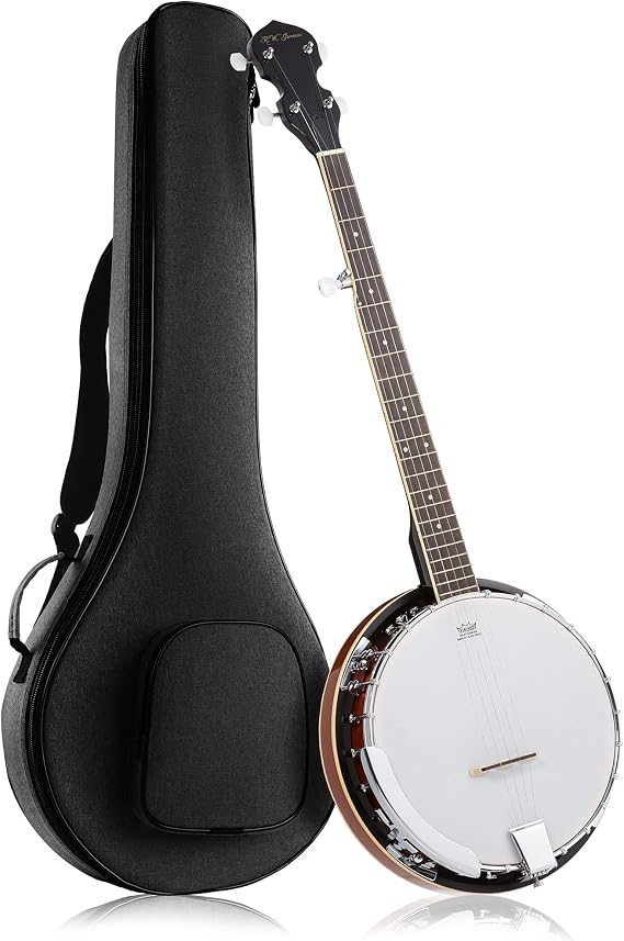 5-String Banjo 24 Bracket with Closed Solid Back and Geared 5th Tuner