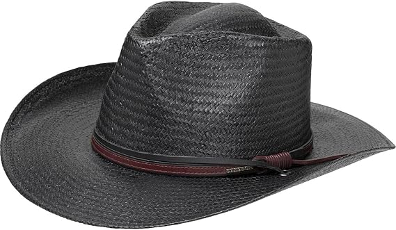 Stetson Hats Belgrade 3in Brim Straw Hat Black S