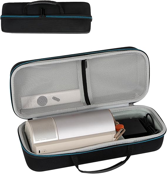 Hard Carrying Case for XGIMI MoGo 3 Pro/MoGo 4 Projector, Portable Travel Case for MoGo 3 Pro and Adjustable Stand Projector, Separate Storage for Remote Control, Charger and Other Accessories