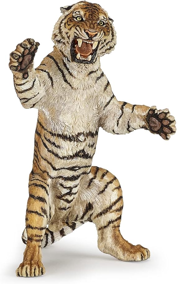 Papo Realistic Standing Tiger Figurine, Wild Life Collection, Kids Ages 3+