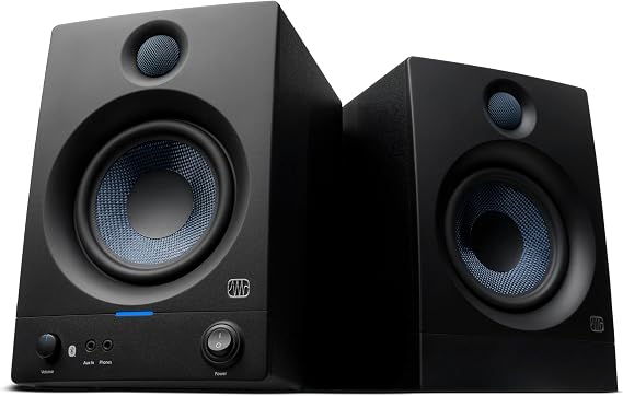 Presonus Eris 5BT (2. Nesil) | 5" Bluetooth Teknolojili, Multimedia, Oyun, Stüdyo Kalitesinde Müzik Prodüksiyonu İçin Masaüstü Hoparlör, 50 Watt