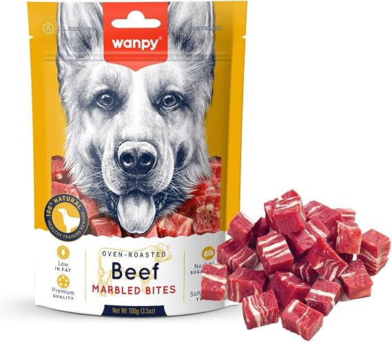 Wanpy Marbled Dog Reward Meat Pieces 100 Gr