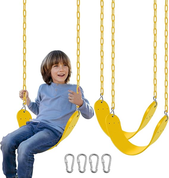 2-Pack Swing Seats for Kids & Adults Outdoor Backyard Playground Swings