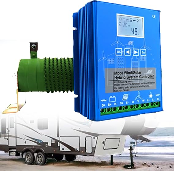 20000W Wind and Solar Hybrid Charge Controller, Wind and Solar Complementary Regulator, Mppt Boost Charging, Wind Turbine Solar Panel,48V