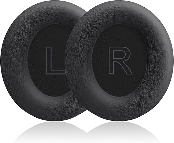 Replacement Earpads for Anker Soundcore Life Q30 & Q35 Headphones, Ear Cushions Headset Earpads Ear Cups Cover Repair Parts (Black)