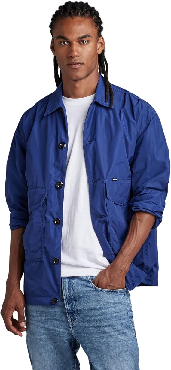 G-STAR Men's Worker Utility Oversized Casual Shirt