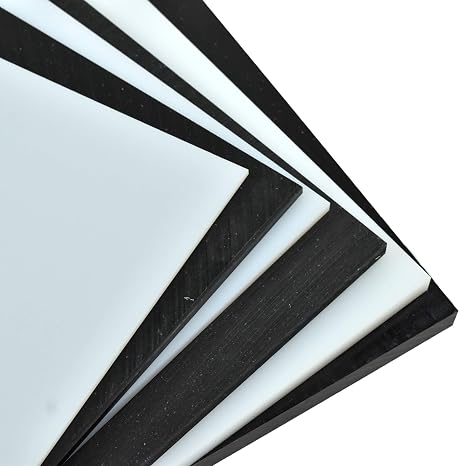 BuyPlastic Repro Black UHMW Polyethylene Plastic Sheet 1 1/4" x 6" x 48", Ultra High Molecular Weight Polyethylene Board, Size 5.75 in x 47.75 in