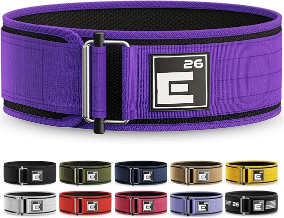 Self-Locking Weight Lifting Belt - Premium Weightlifting Belt for Serious Functional Fitness, Weight Lifting, and Olympic Lifting Athletes - Lifting Support for Men and Women