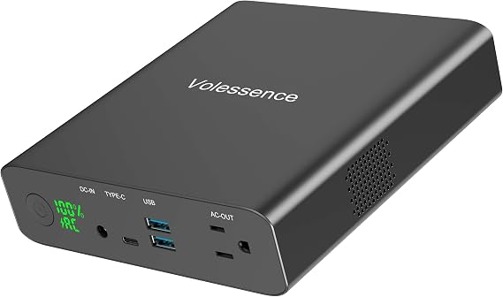 27000mAh AC 130W Laptop Charger, TSA-Approved CPAP Power Bank | TSA 99.9Wh AC Outlet 130W Fast Charge with Pass-Through, CPAP Backup, Powers MacBook Surface & Drones, Compact Emergency Use