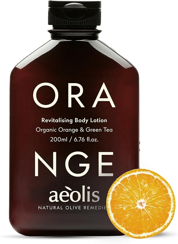 AEOLIS Skincare | Orange Ultimate Care Body Lotion | Orange & Royal Jelly | Soothes Dry and Irritated Skin | 100% Natural & Sustainable | No Artificial Additives (Orange, 250 ml)