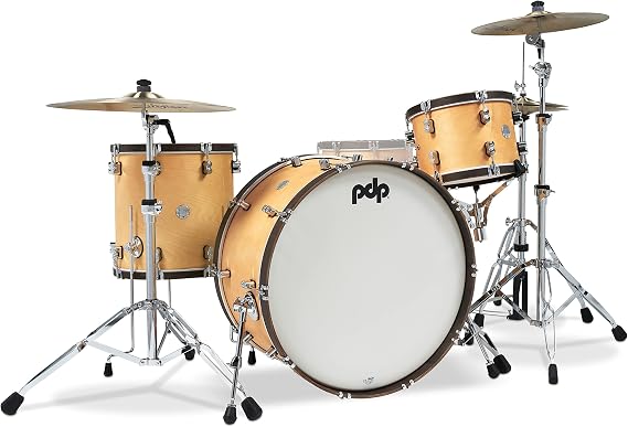 Concept Classic 3-piece Shell Pack with 26" Kick - Natural with Walnut Hoops