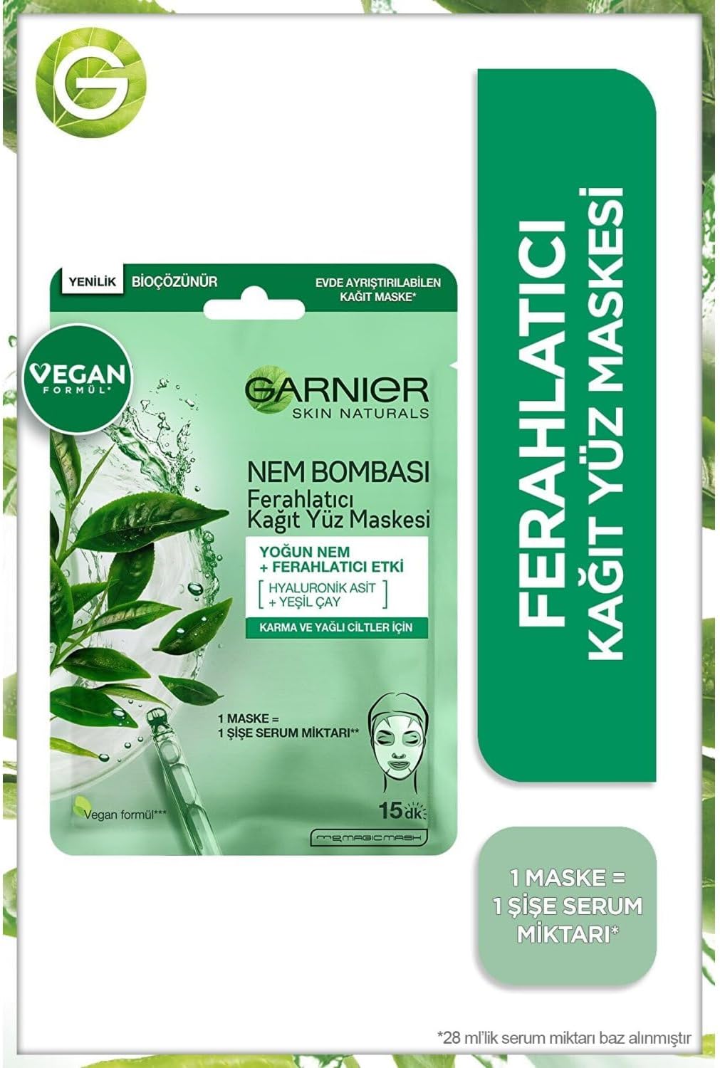 Garnier Moisture Bomb Refreshing Paper Mask
