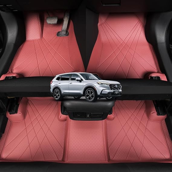 EKR Custom Floor Mats for Honda CRV 2017-2022,Front & 2nd Row