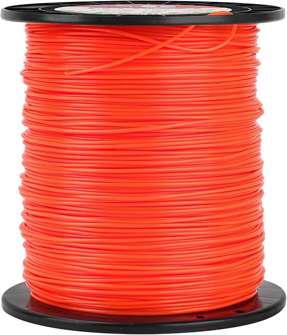 RO6G String Trimmer Line- 5Lb .095 Weed Wacker String-1427FT Echo Weed Eater String for Echo String Trimmer Line,Cordless Weed Wacker String,Most String Trimmer Weed Trimmer (Red Trimmer Line)