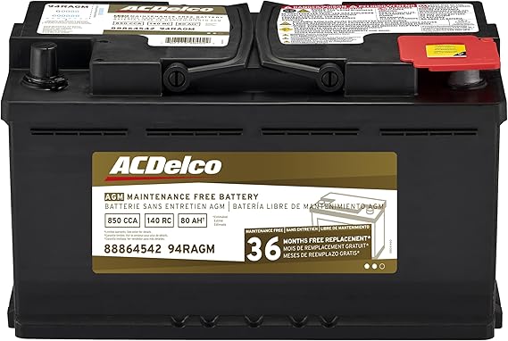 ACDelco Gold 94RAGM (88864542) AGM BCI Group 94R Battery