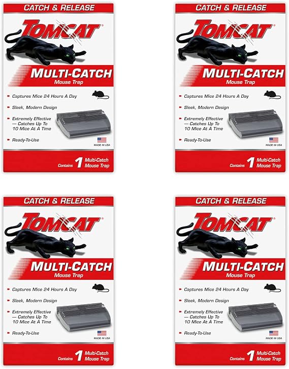 Tomcat Multi-Catch Mouse Trap, 4 Traps