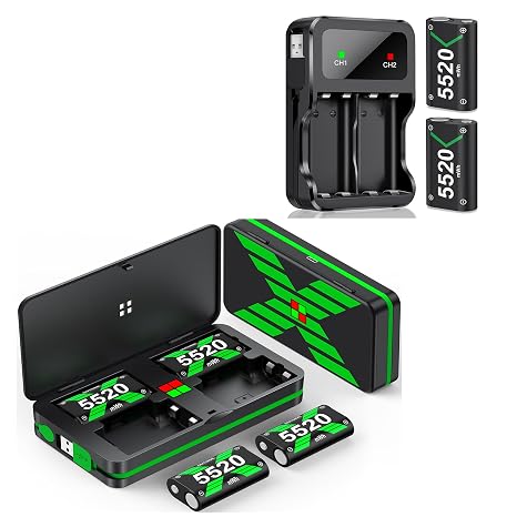 DXKK Rechargeable Battery for Xbox Series X/S Controller, Controller Battery Pack for Xbox One/One S/X/Elite