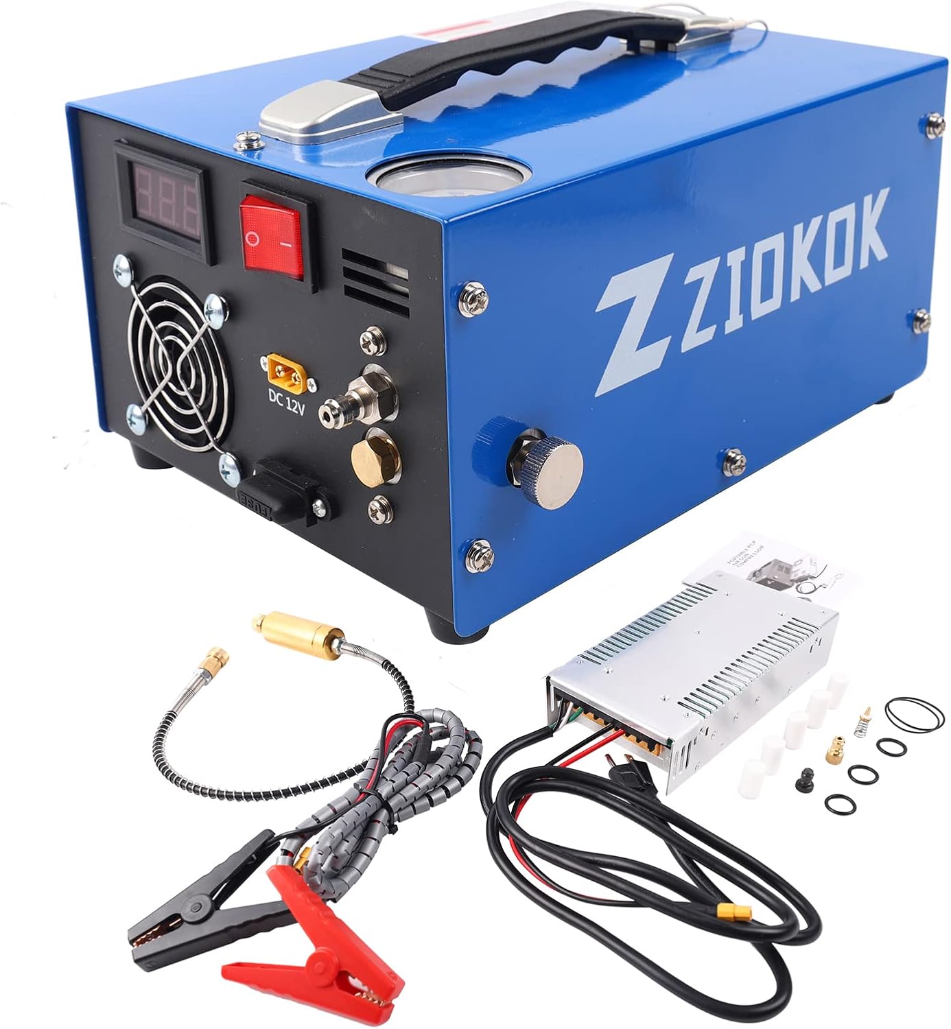 PCP Air Compressor, 4500Psi30Mpa OilWater-Free High Pressure Air Compressor Pump