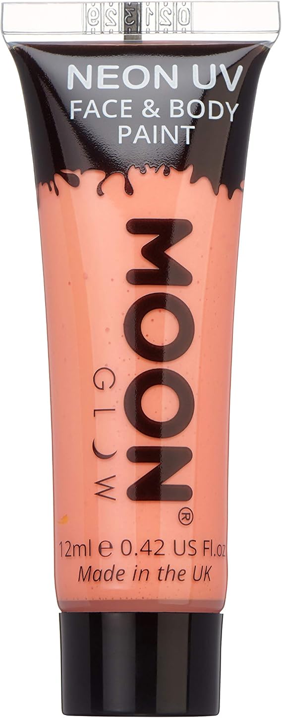 Moon Glow - 0.42oz Blacklight Neon UV Face & Body Paint - Pastel Coral