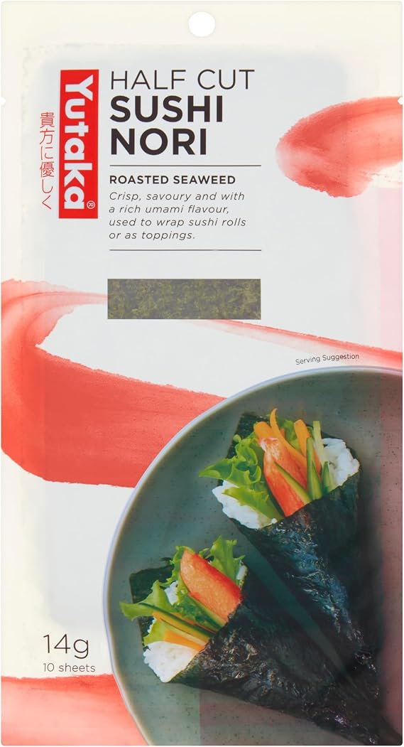 Yutaka Roasted Seaweed – Sushi Nori Half Sheets 10pc | Premium Quality, Crisp & Flavorful | Perfect for Sushi Rolls, Onigiri & Snacking | Authentic Japanese Taste
