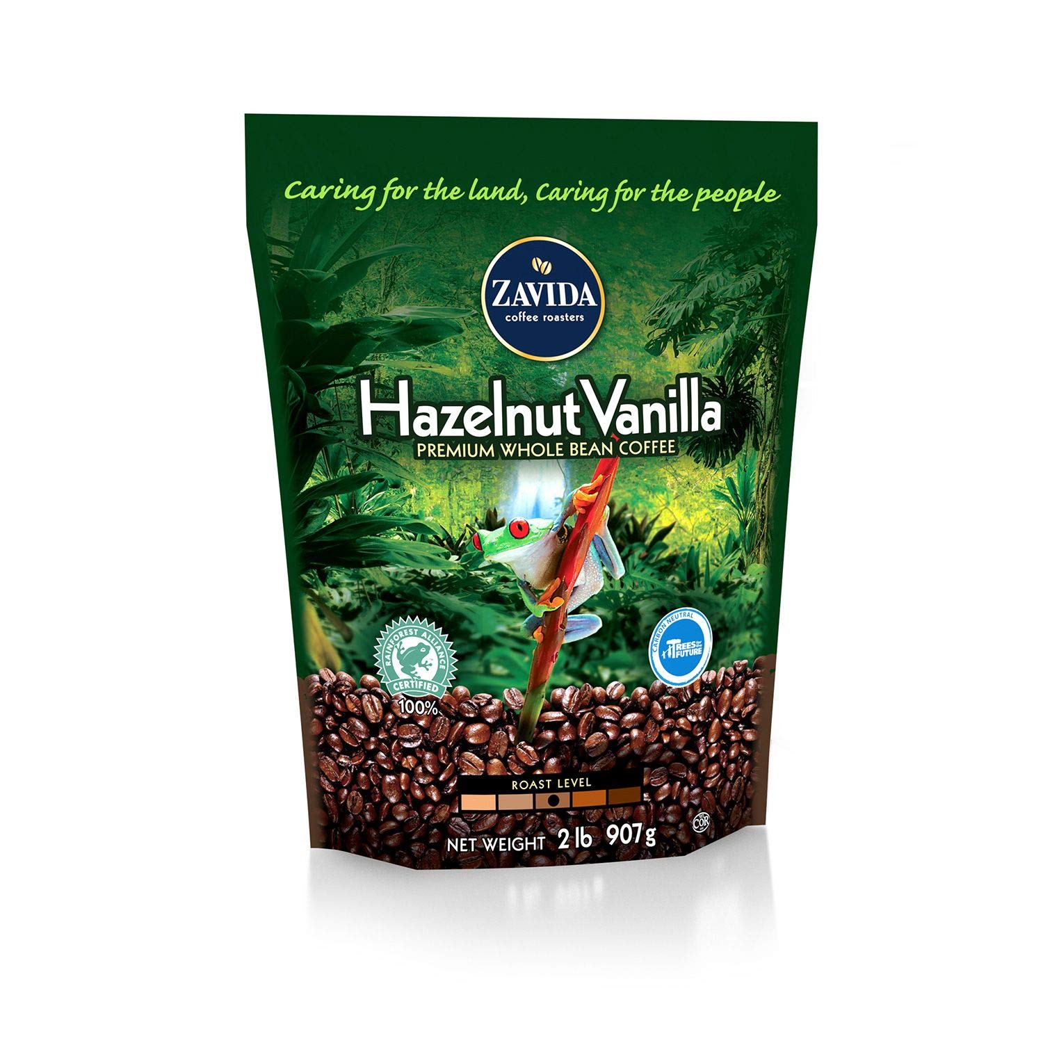 Zavida Coffee Hazelnut Vanilla Whole Bean - 2lb. pack of 3 A1