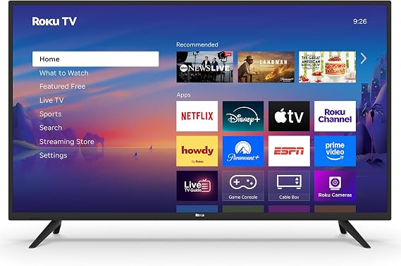 Roku Smart TV 40-Inch Select Series 1080p Full HD RokuTV with Roku Voice Remote, Bright Picture, Customizable Home Screen Live Local News, Sports, Gaming