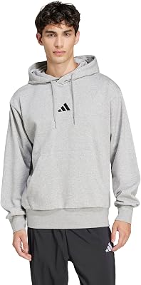 adidas Mens Essentials Feel Cozy Fleece Hoodie Sweatshirt